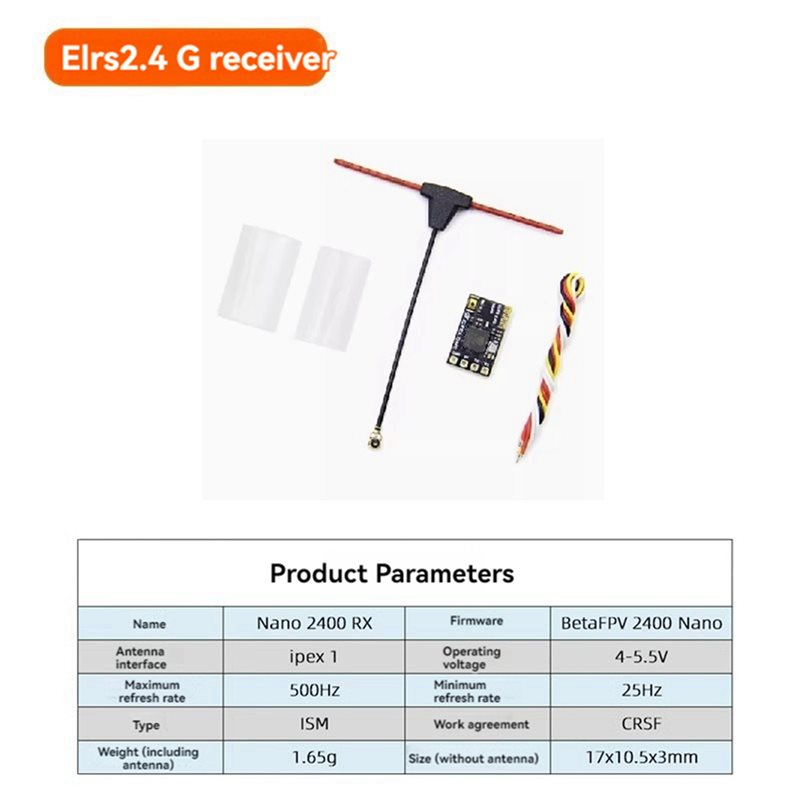 Antenna 2.4Ghz - ABXE-5X ELRS Receiver 2.4Ghz NANO Expresslrs