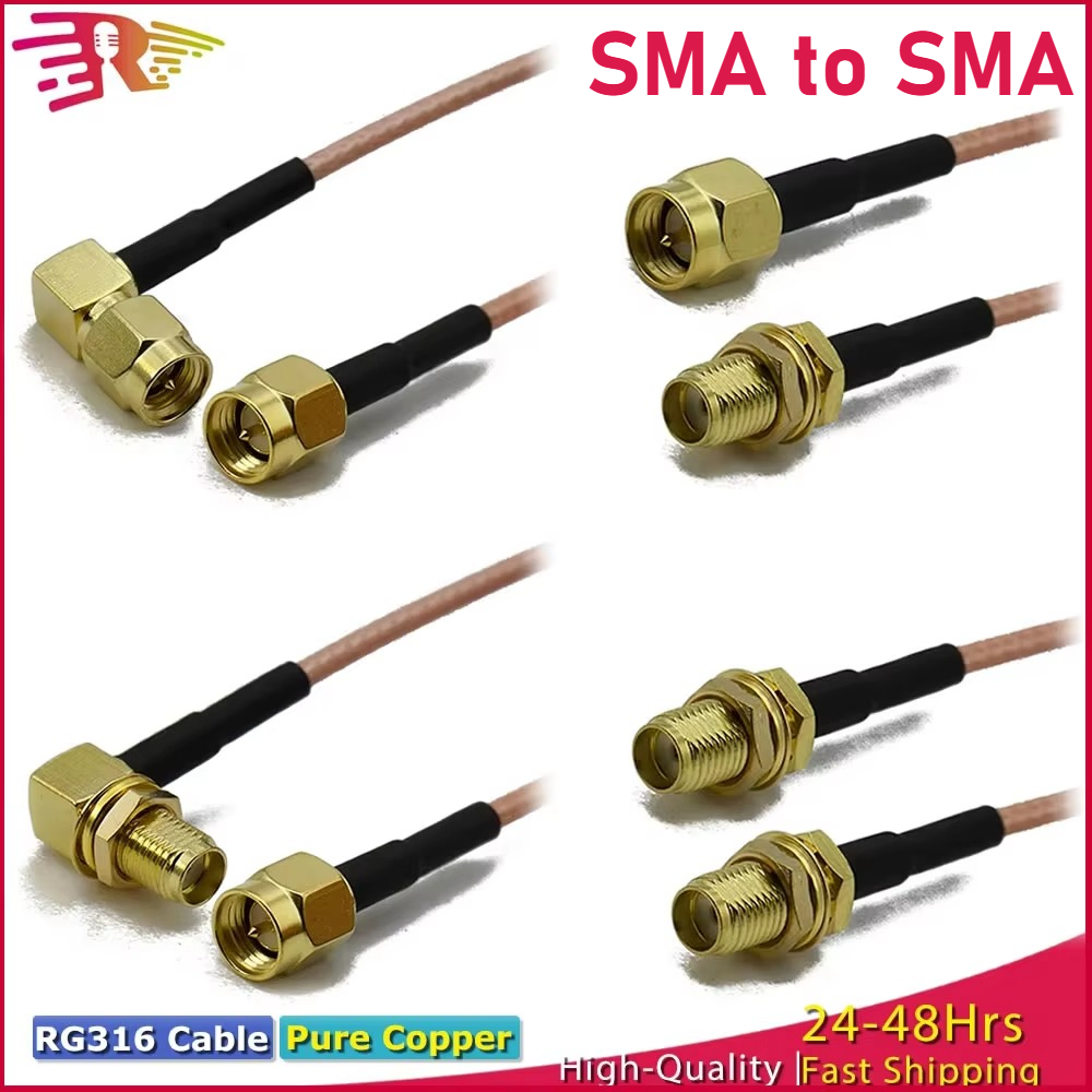 Jumper Wire Kit - Premium RG316 SMA to SMA Male