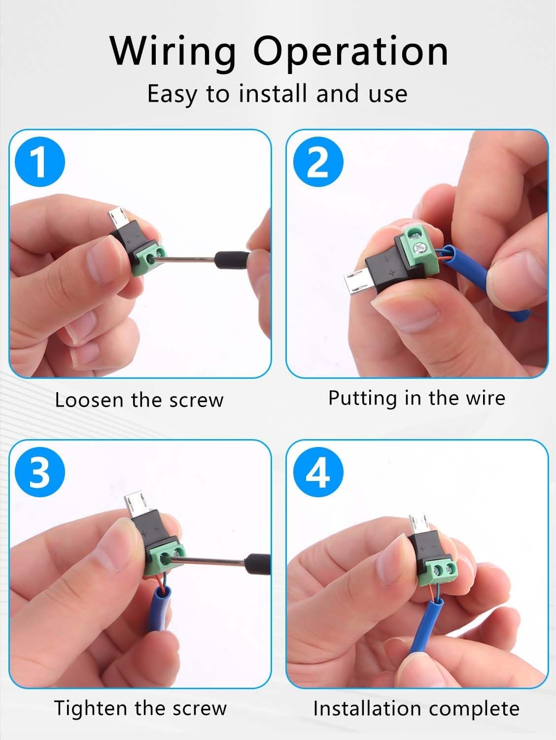 5PCS 2-Pin Screw Terminal to M - Screw Terminal Block ulasan dan harga