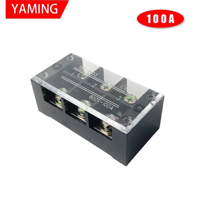 2pcs TBC-1003 100A 3P 600V 6 S - Screw Terminal Block ulasan dan harga