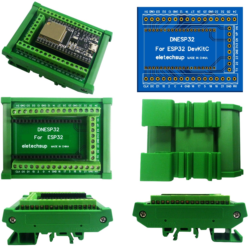 ESP32 DIN Rail Mount Screw Ter - Screw Terminal Block ulasan dan harga