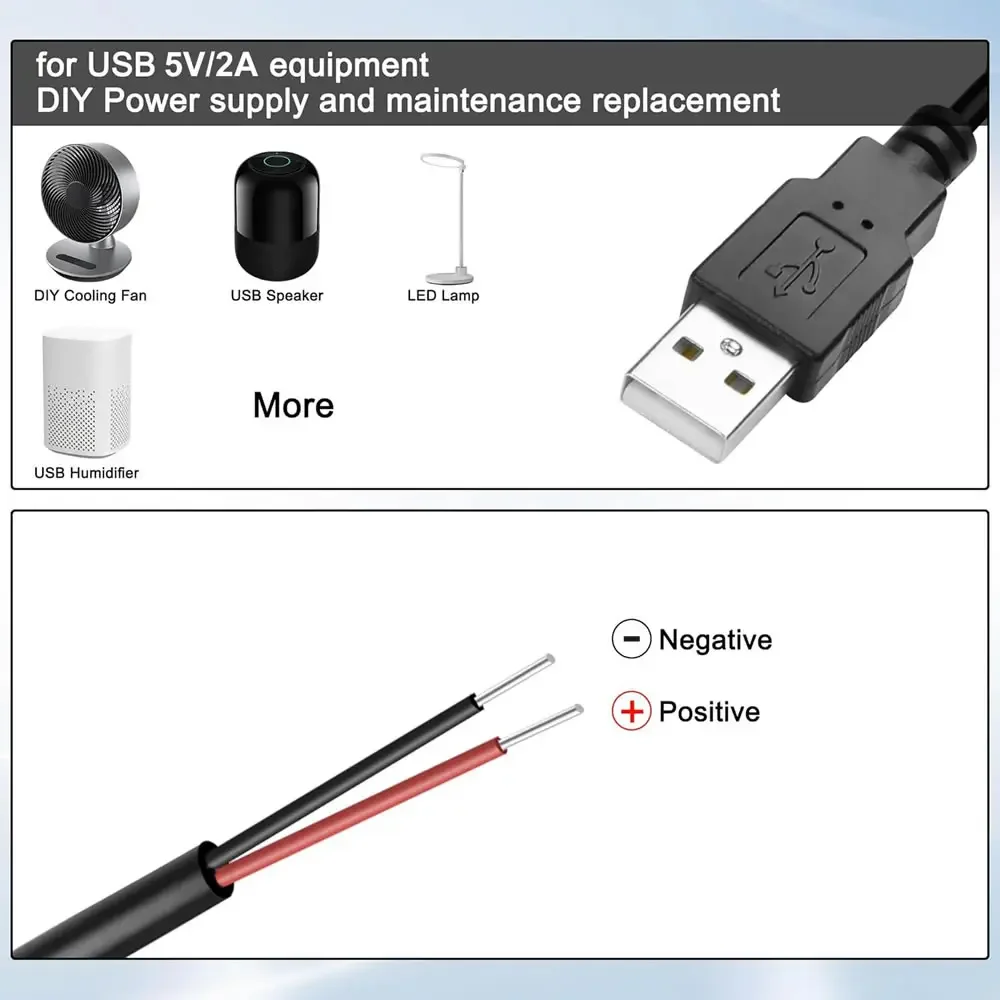 DC 2-pin USB Power Cable USB M - Ipex Connector ulasan dan harga