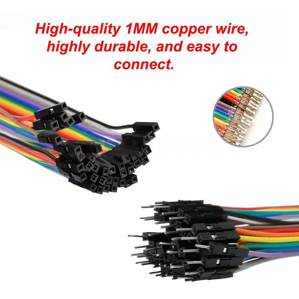 40P Dupont Line 10/15/20/30/40 - Jumper Wire Kit ulasan dan harga