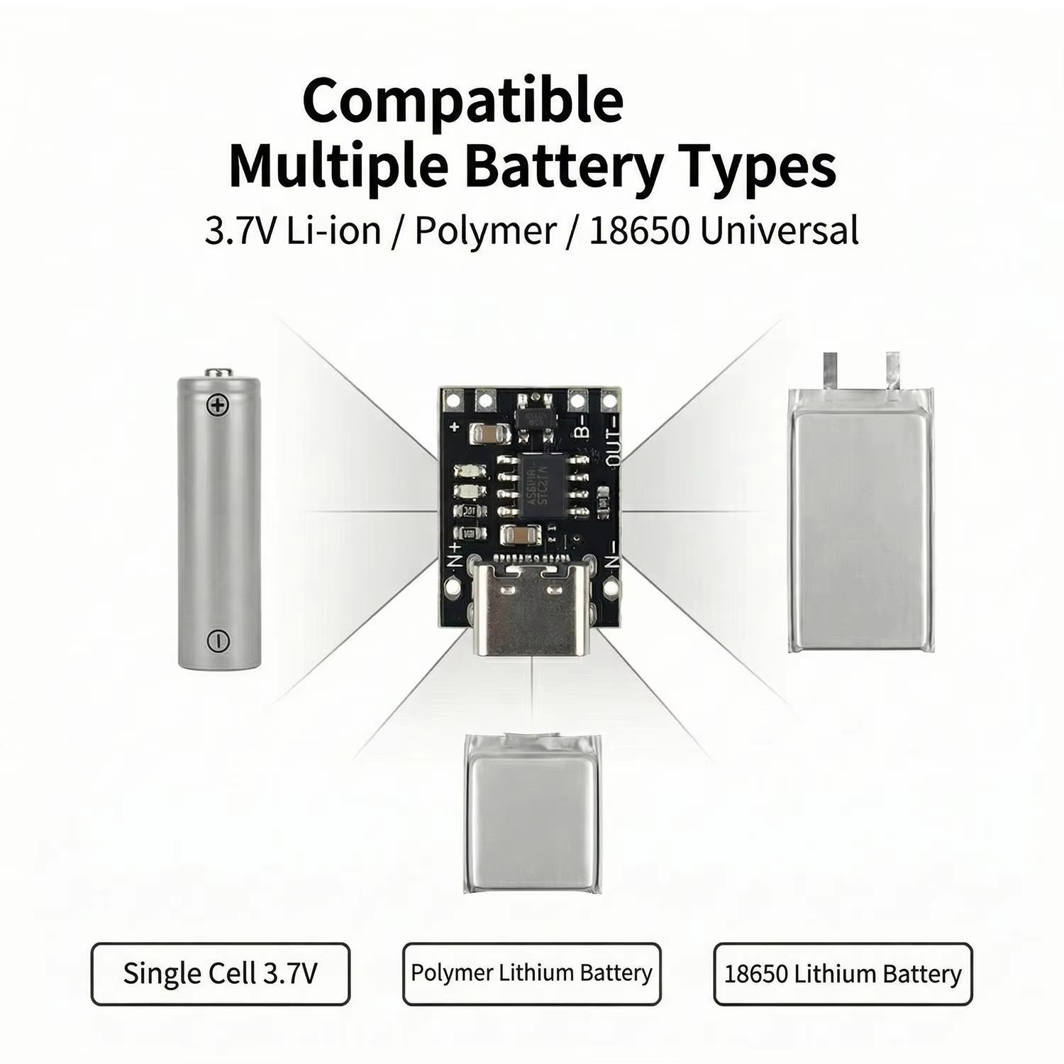 1/10/20PCS 3.7V Lithium Batter - Li Ion Charger Module ulasan dan harga